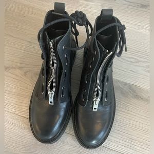 Rag & bone black leather “canon” boots